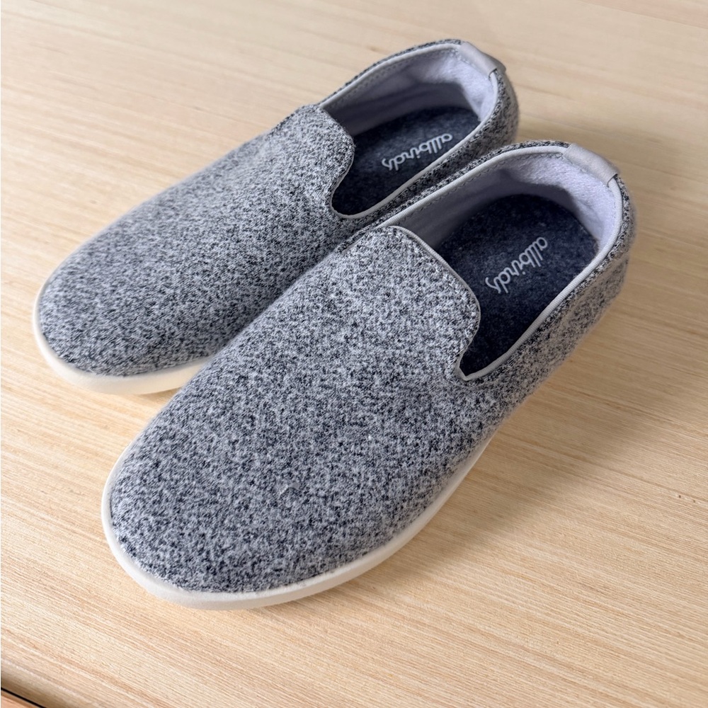 Allbirds Kids Charcoal Wool Slip-Ons